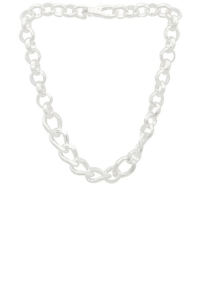 Martine Ali Silver Coated Yurel Necklace in Silver - Metallic Silver. Size 16 (also in 18).