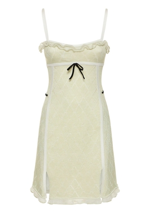 Bora Cotton Blend Ruched Mini Dress