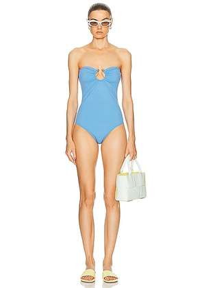 Bottega Veneta One Piece Swimsuit in Admiral - Baby Blue. Size XS (also in L, M, S).