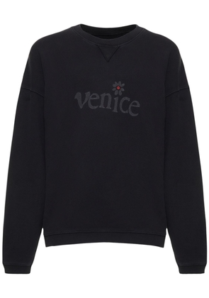 Venice Cotton Fleece Crewneck Sweatshirt