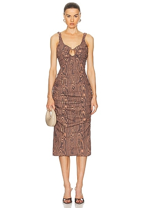 Maisie Wilen Lady Miss Dress in Wood - Brown. Size XS (also in L, M, S).