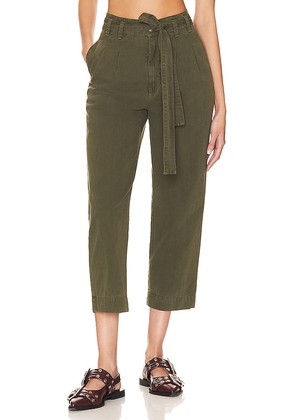 The Great the Statesman Trouser in Olive. Size 24, 25.