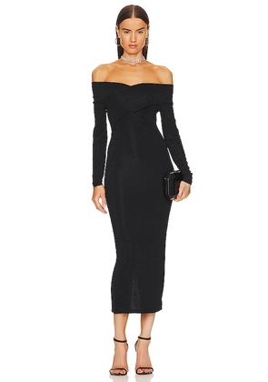 ALLSAINTS Delta Shimmer Dress in Black. Size 0, 12, 2, 6, 8.