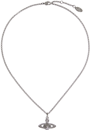 Vivienne Westwood Gunmetal Mini Bas Relief Necklace
