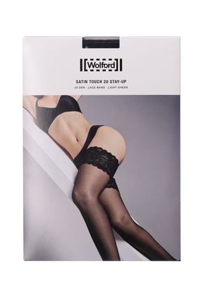Satin Touch Sheer Stay-up Thigh Highs