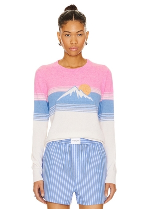 Autumn Cashmere Hit The Slopes Crew in Pink. Size XL.