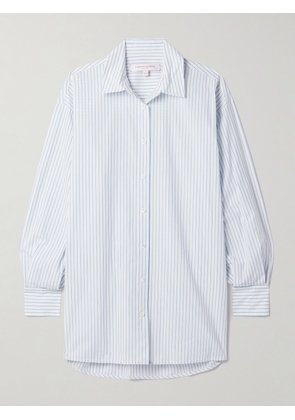 Carolina Herrera - Oversized Striped Cotton-poplin Shirt - Blue - US0,US2,US4,US6,US8,US10