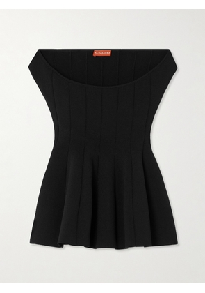 Altuzarra - Simone Off-the-shouder Ribbed-knit Peplum Top - Black - x small,small,medium,large,x large