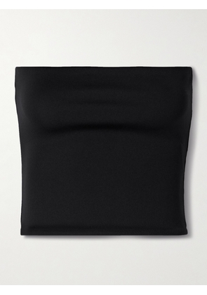 WARDROBE.NYC - Strapless Cropped Stretch-jersey Top - Black - x small,medium,large
