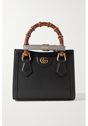 Gucci - Diana Mini Textured-leather Tote - Black - One size