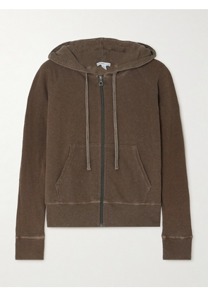 James Perse - Cotton-terry Hoodie - Brown - 0,1,2,3,4