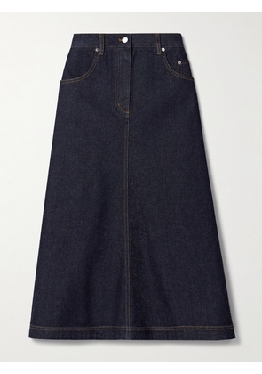 Tibi - Denim Midi Skirt - Blue - 24,25,26,27,28,29,30,31,32