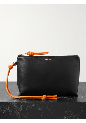 Loewe - T-knot Leather Pouch - Black - One size
