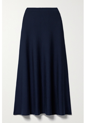 Gabriela Hearst - Freddie Wool And Cashmere-blend Midi Skirt - Blue - x small,small,medium,large,x large