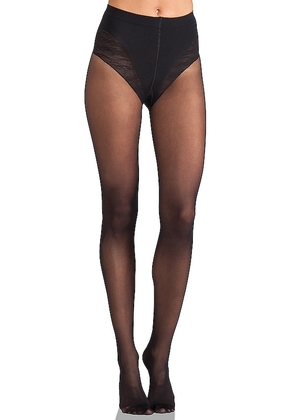 Wolford Tummy 20 Control Top Tights in Black. Size L, M, S, XL.