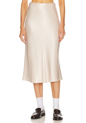 Sanctuary Everyday Midi Skirt in Cream. Size L, S.