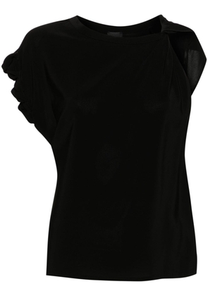 PINKO asymmetric crepe blouse - Black
