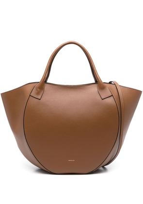 Wandler Mia leather tote bag - Brown