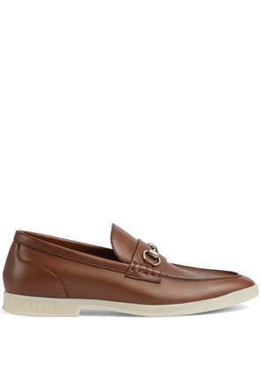 Gucci Horsebit leather loafers - Brown