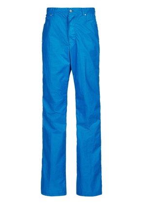 Ferragamo straight-leg mid-waist trousers - Blue