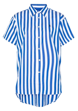 Polo Ralph Lauren logo-print striped shirt - Blue