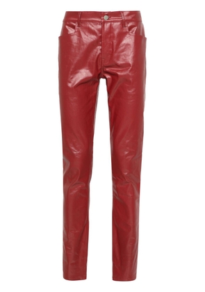 Rick Owens Tyrone low-rise slim-fit jeans - Red