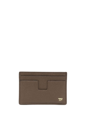TOM FORD grained-leather cardholder - Brown