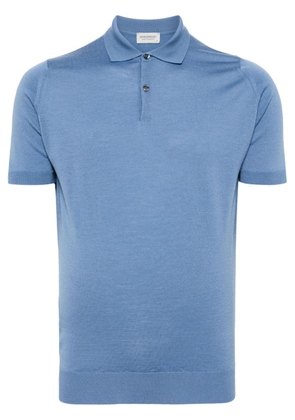 John Smedley Payton merino-wool polo shirt - Blue