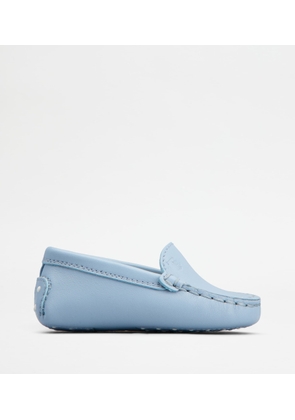 Tod's - Junior Gommino Driving Shoes in Leather, LIGHT BLUE, 16 - Junior Shoes