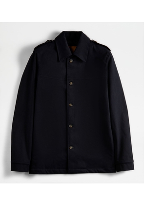 Tod's - Shirt Jacket, BLUE, L - Coat / Trench