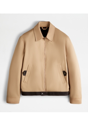 Tod's - Blouson Jacket, BEIGE, L - Coat / Trench