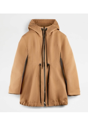 Tod's - Parka in Cotton, BROWN, 36 - Coat / Trench