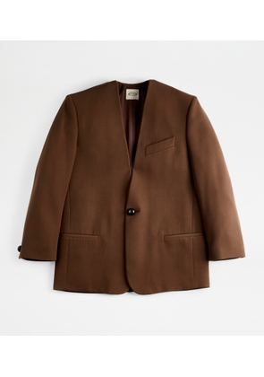 Tod's - Blazer in Wool, BROWN, 38 - Jackets