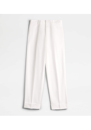 Tod's - Trousers With Darts, WHITE, L - Trousers