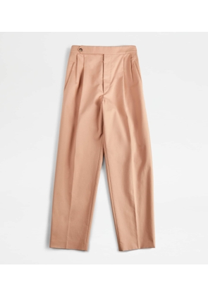 Tod's - Trousers in Stretch Cotton, BEIGE, 36 - Trousers