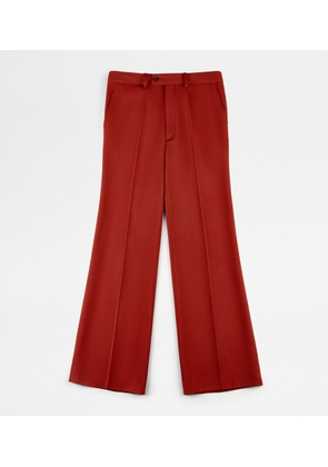 Tod's - Trousers in Wool, RED, 38 - Trousers