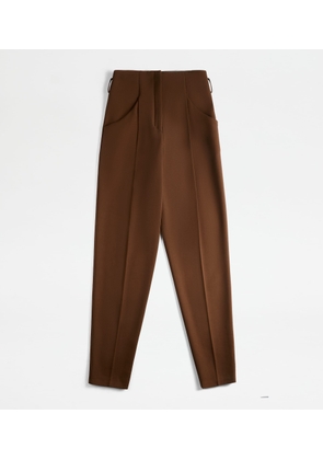 Tod's - Trousers in Wool, BROWN, 36 - Trousers