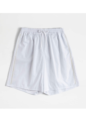 Tod's - Bermuda Shorts in Poplin, WHITE, 38 - Trousers
