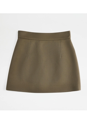 Tod's - Miniskirt, GREEN, 38 - Skirts