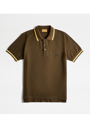 Tod's - Polo Shirt in Piquet, GREEN, L - Shirts