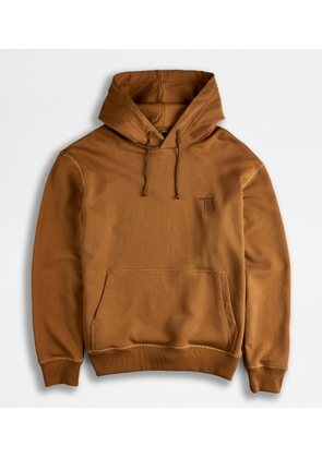 Tod's - Hooded Sweatshirt, BROWN, L - Shirts