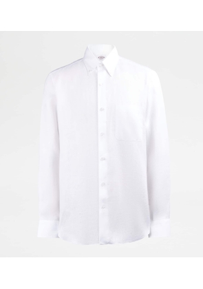 Tod's - Shirt in Linen, WHITE, L - Shirts
