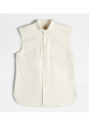 Tod's - Sleeveless Shirt, WHITE, 36 - Shirts