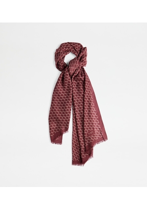 Tod's - Scarf in Wool, RED,  - Bags
