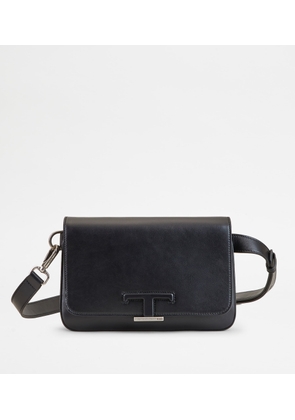 Tod's - T Timeless Belt Bag Mini in Leather, BLACK,  - Bags