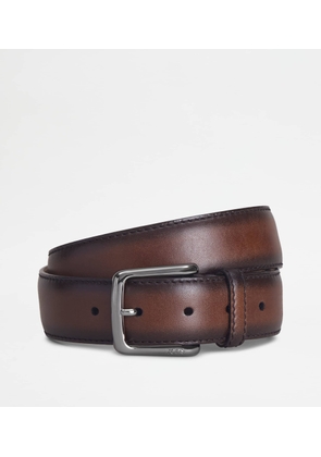 Tod's - Belt in Leather, BROWN, 100 - Belts
