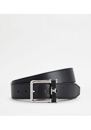 Tod's - Reversible Belt in Leather, BROWN,BLACK, 110 - Belts