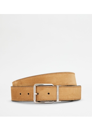 Tod's - Reversible Belt in Leather, BLACK,BEIGE, 105 - Belts