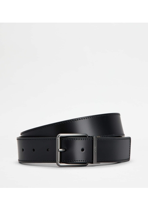 Tod's - Reversible Belt in Leather, BROWN,BLACK, 105 - Belts