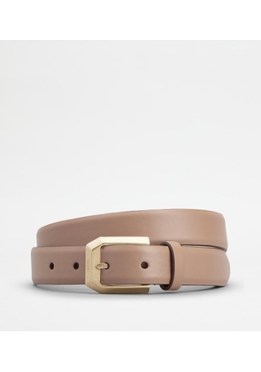 Tod's - Belt in Leather, PINK, 80 - Belts